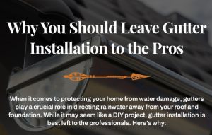 Why You Should Leave Gutter Installation to the Pros