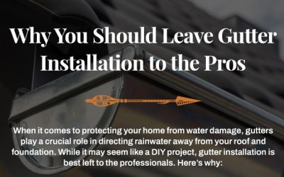 Why You Should Leave Gutter Installation to the Pros [infographic]
